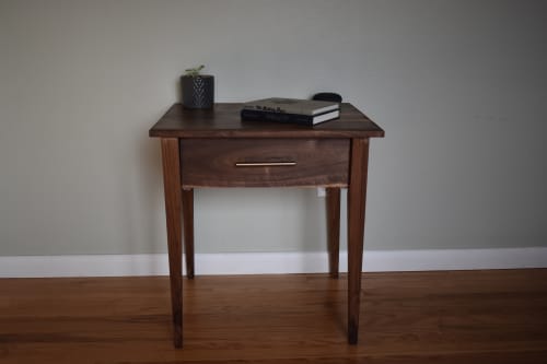 Walnut End Table