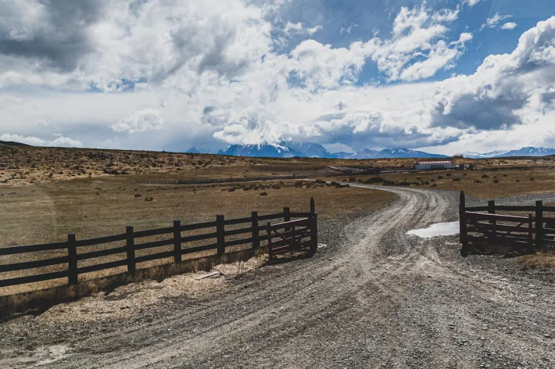 Patagonian landscape in Torres del Paine National Park, Chile