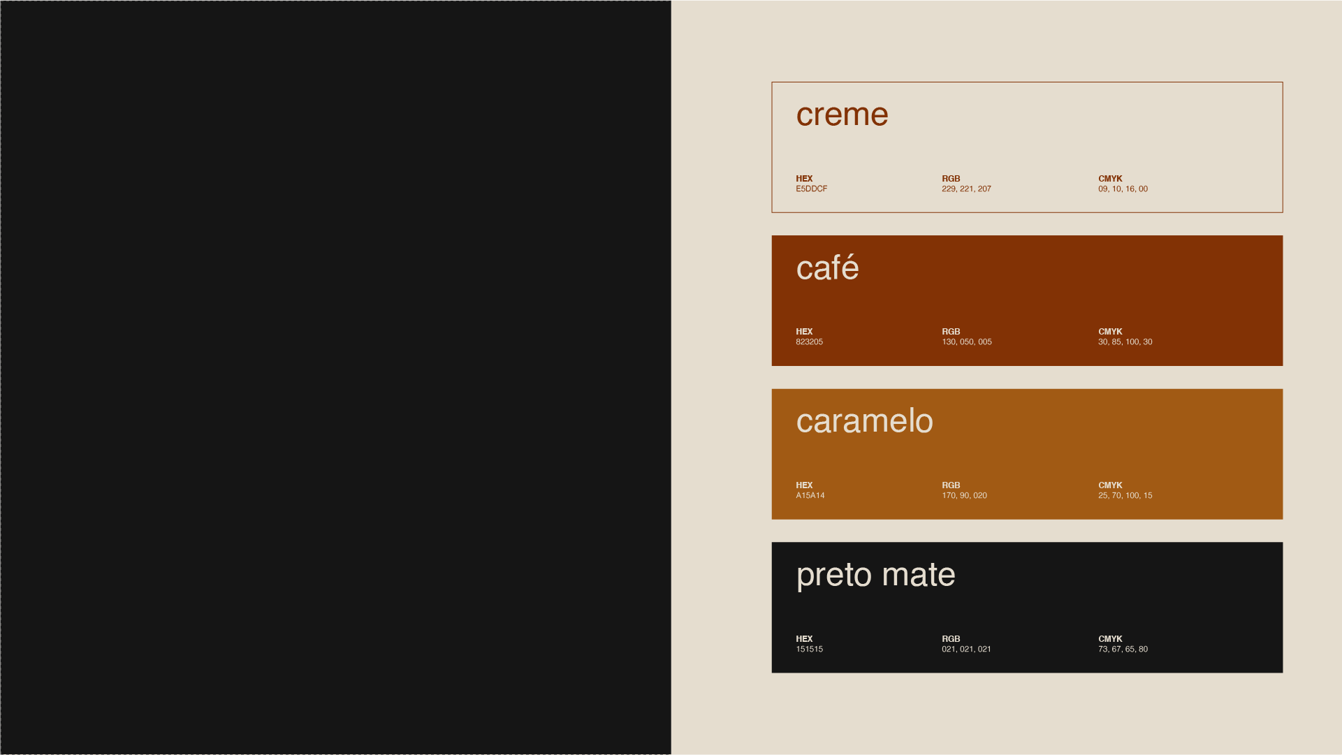 Kaffa core colour palette