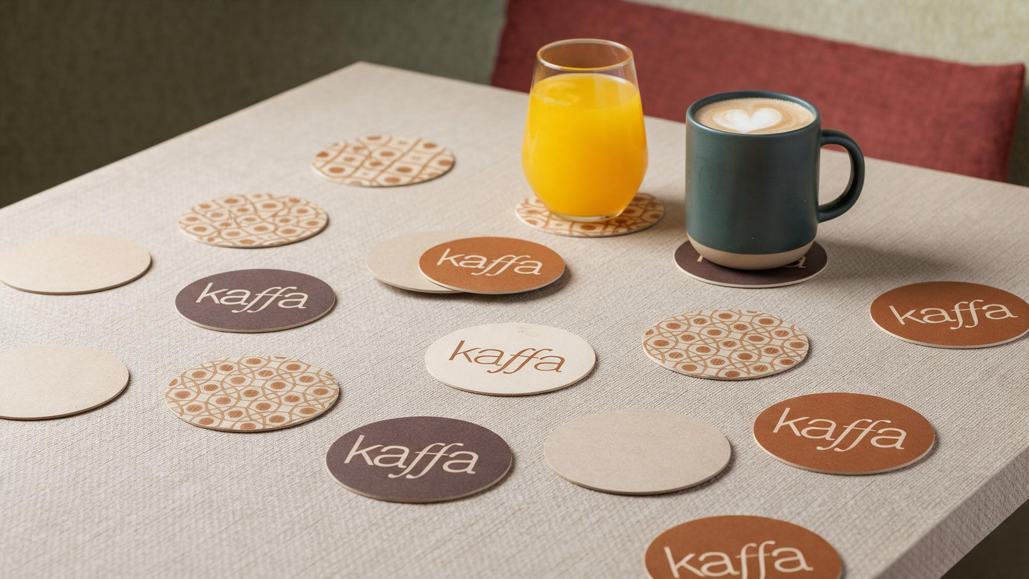 Kaffa coasters, full set