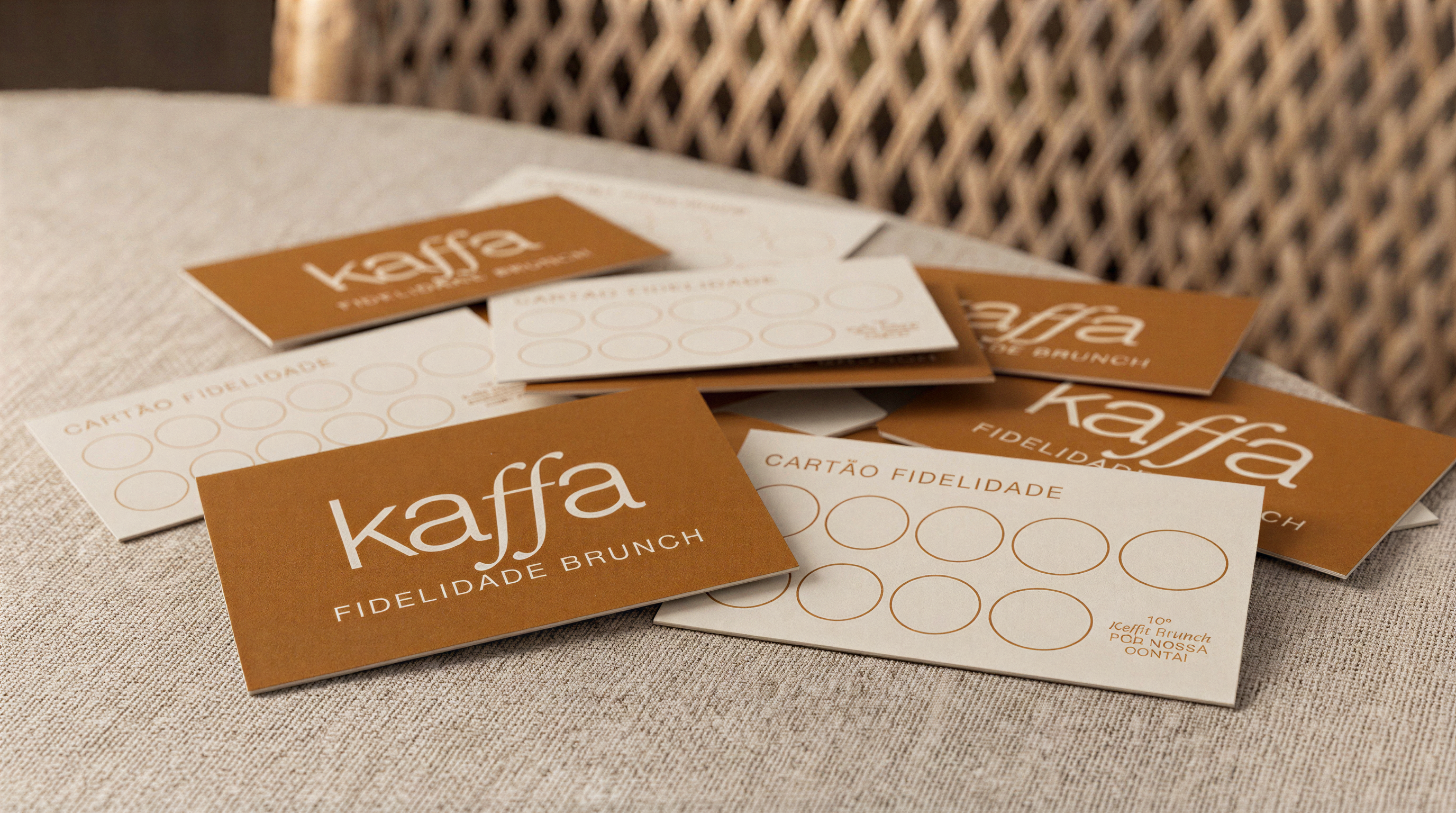Kaffa loyalty card, front and back