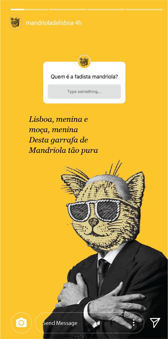 Fado Mandriola Instagram story, Carlos do Carmo theme