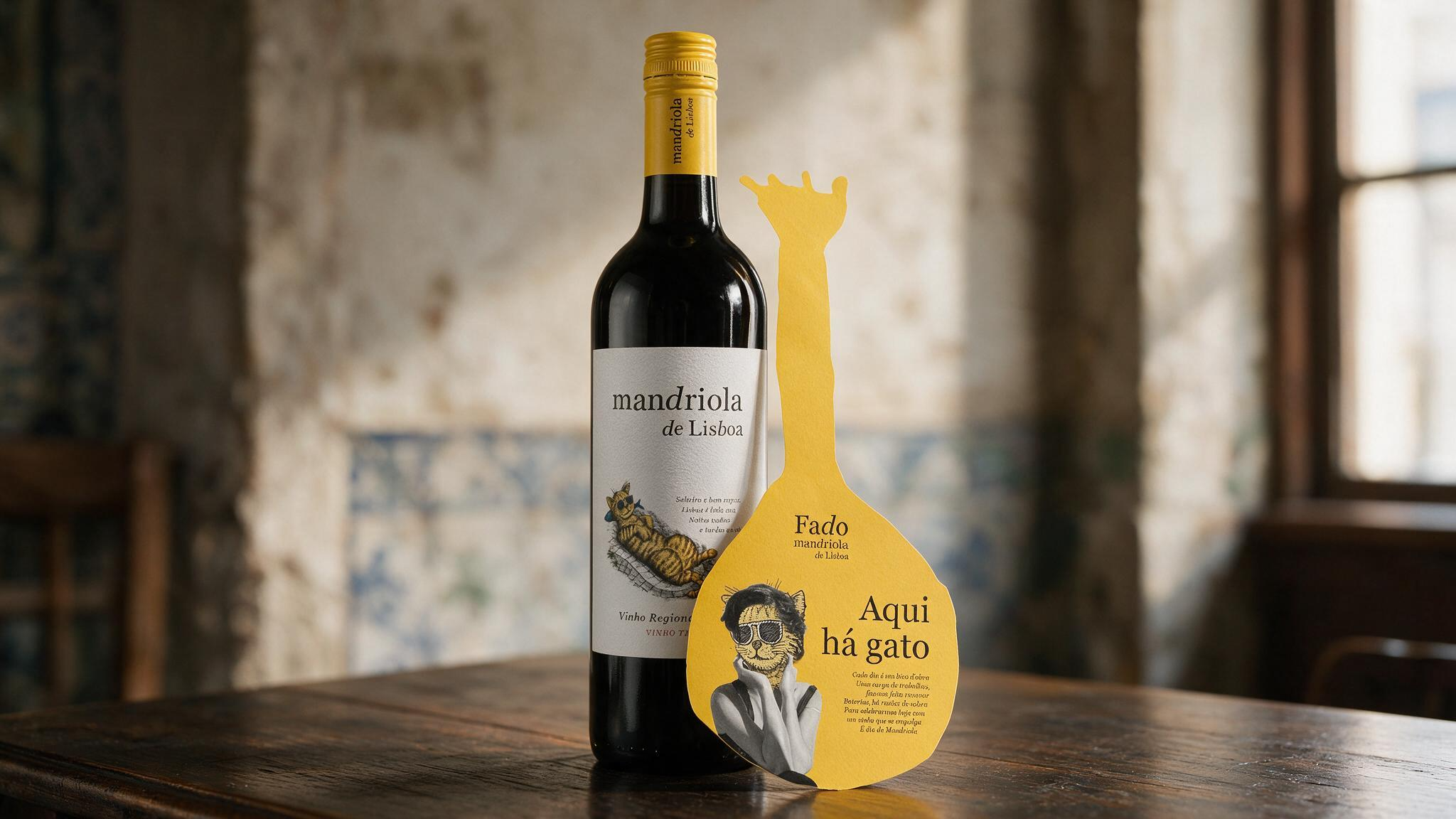 Mandriola bottle print design mockup