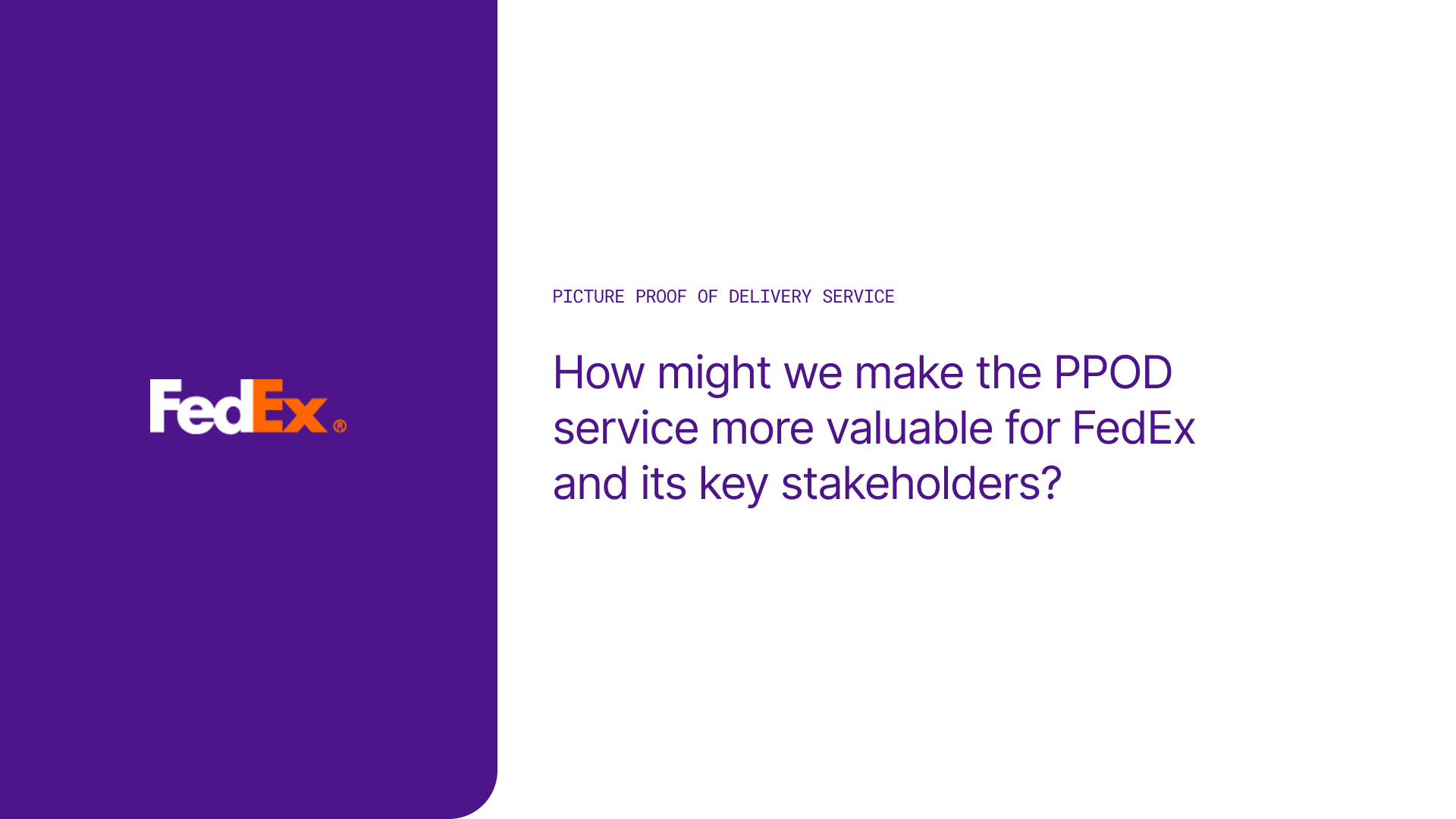 FedEx Picture Proof of Delivery service overview