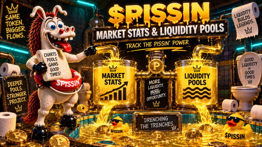 PISSIN market stats and liquidity pools