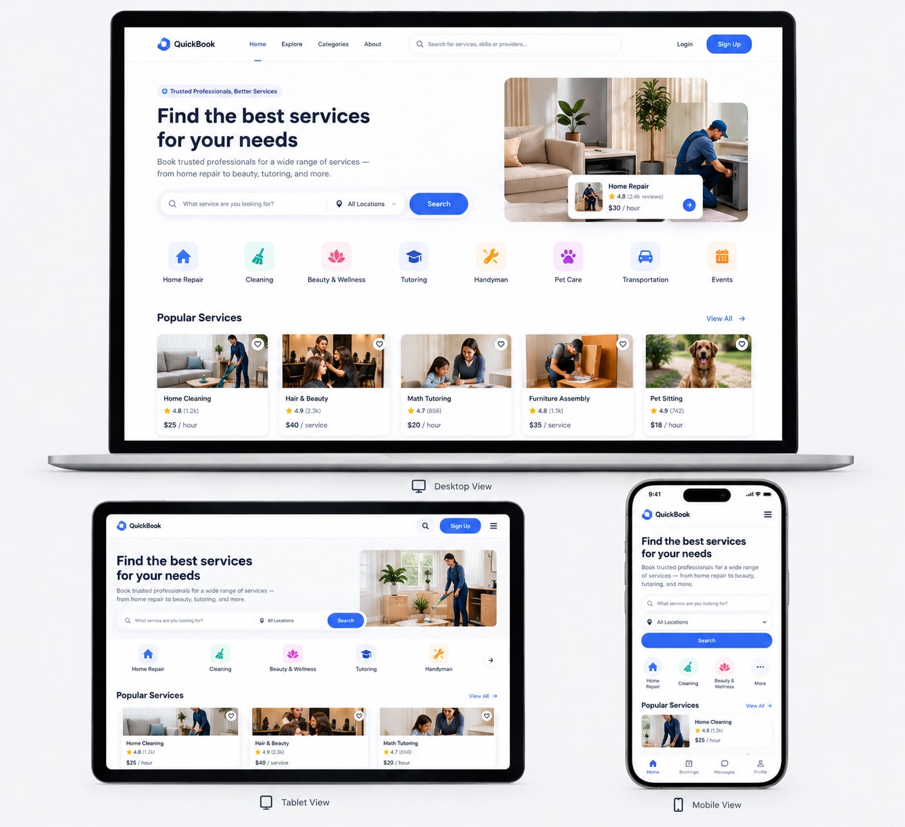 Pratinjau proyek QuickBook