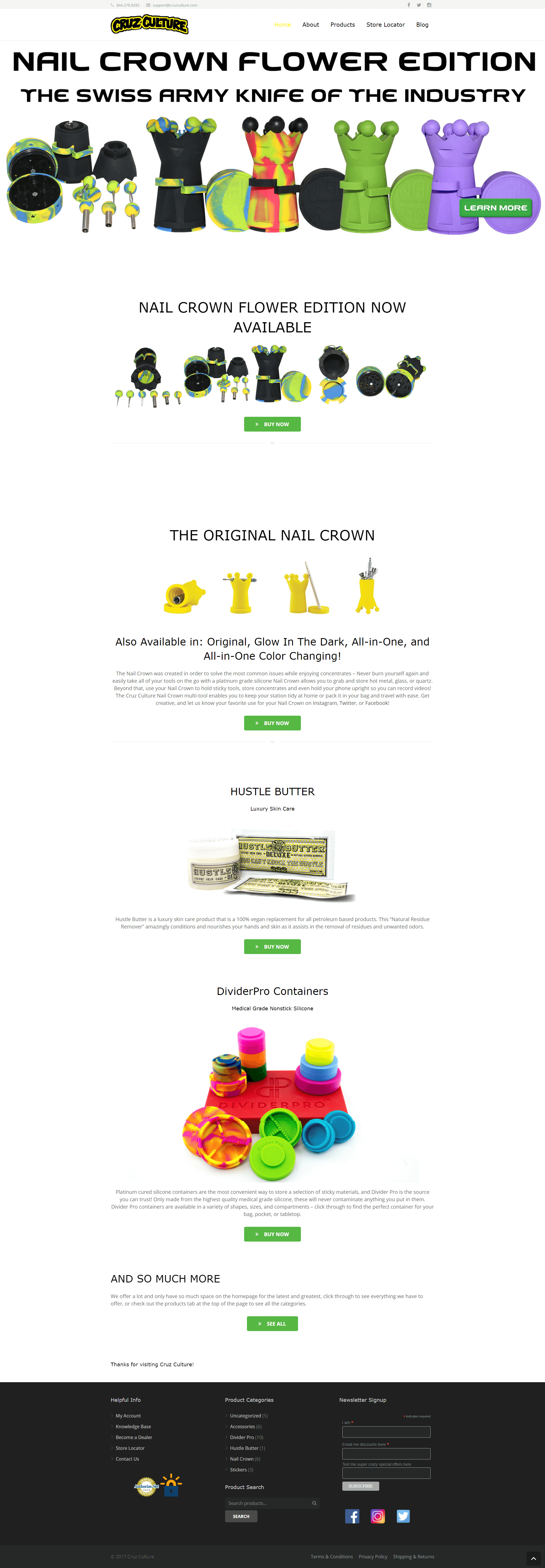 Cruz Culture Homepage Screenshot