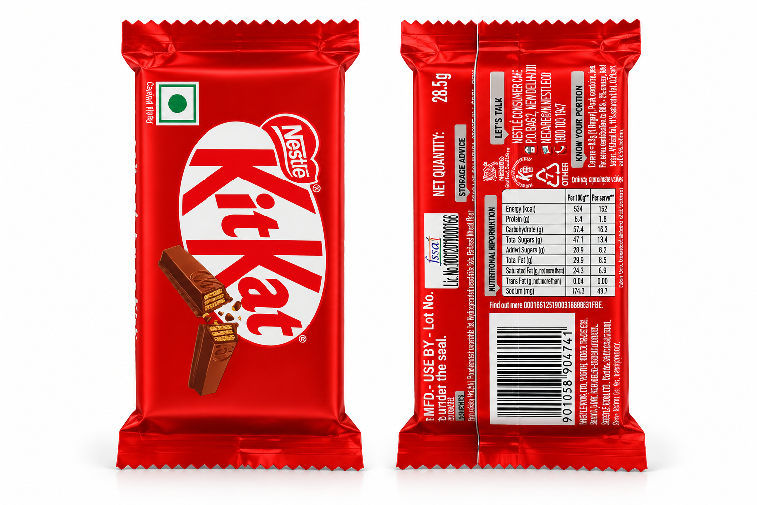Kit Kat 3 Finge Chocolate
