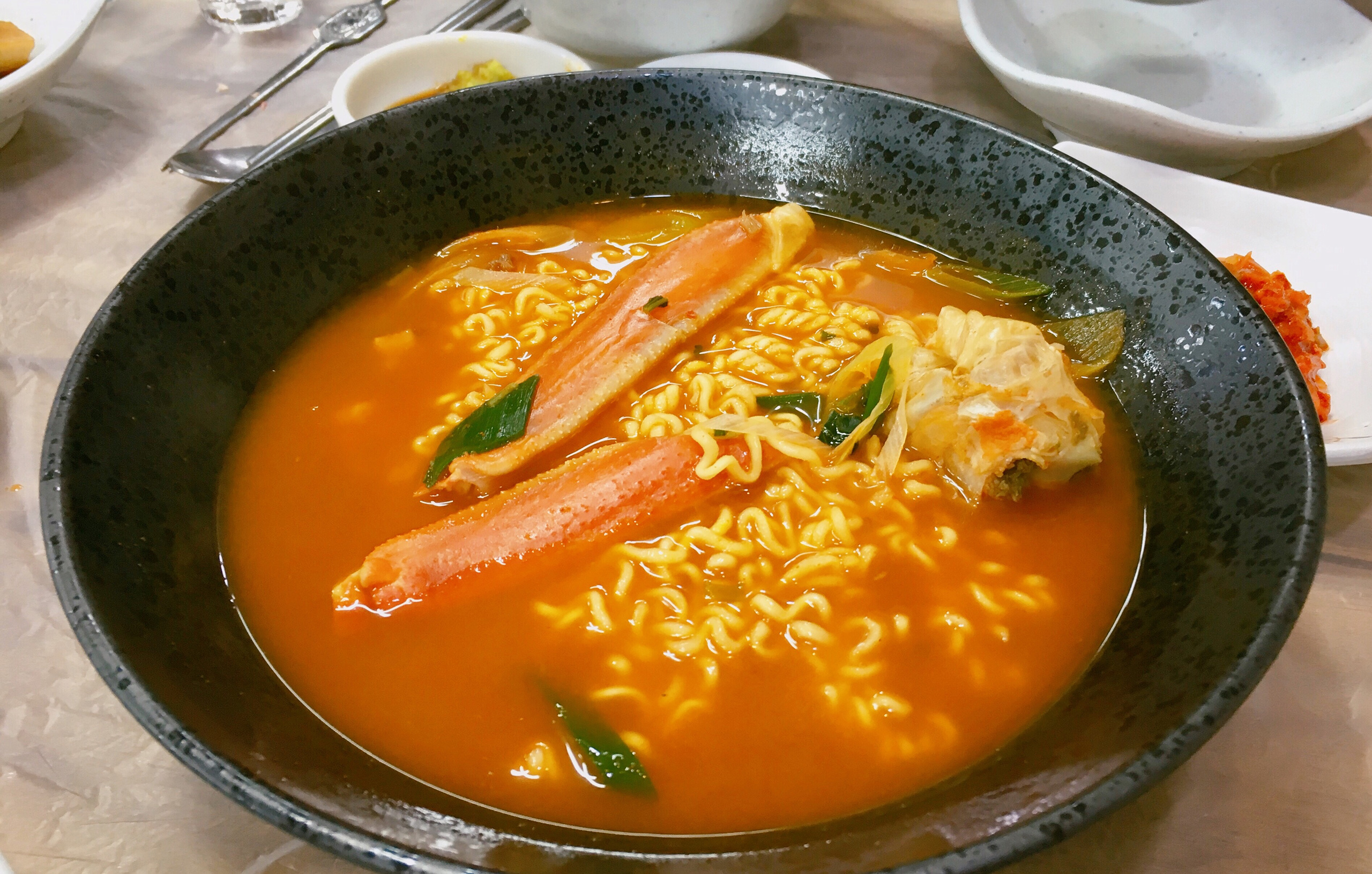 붉은대게라면
