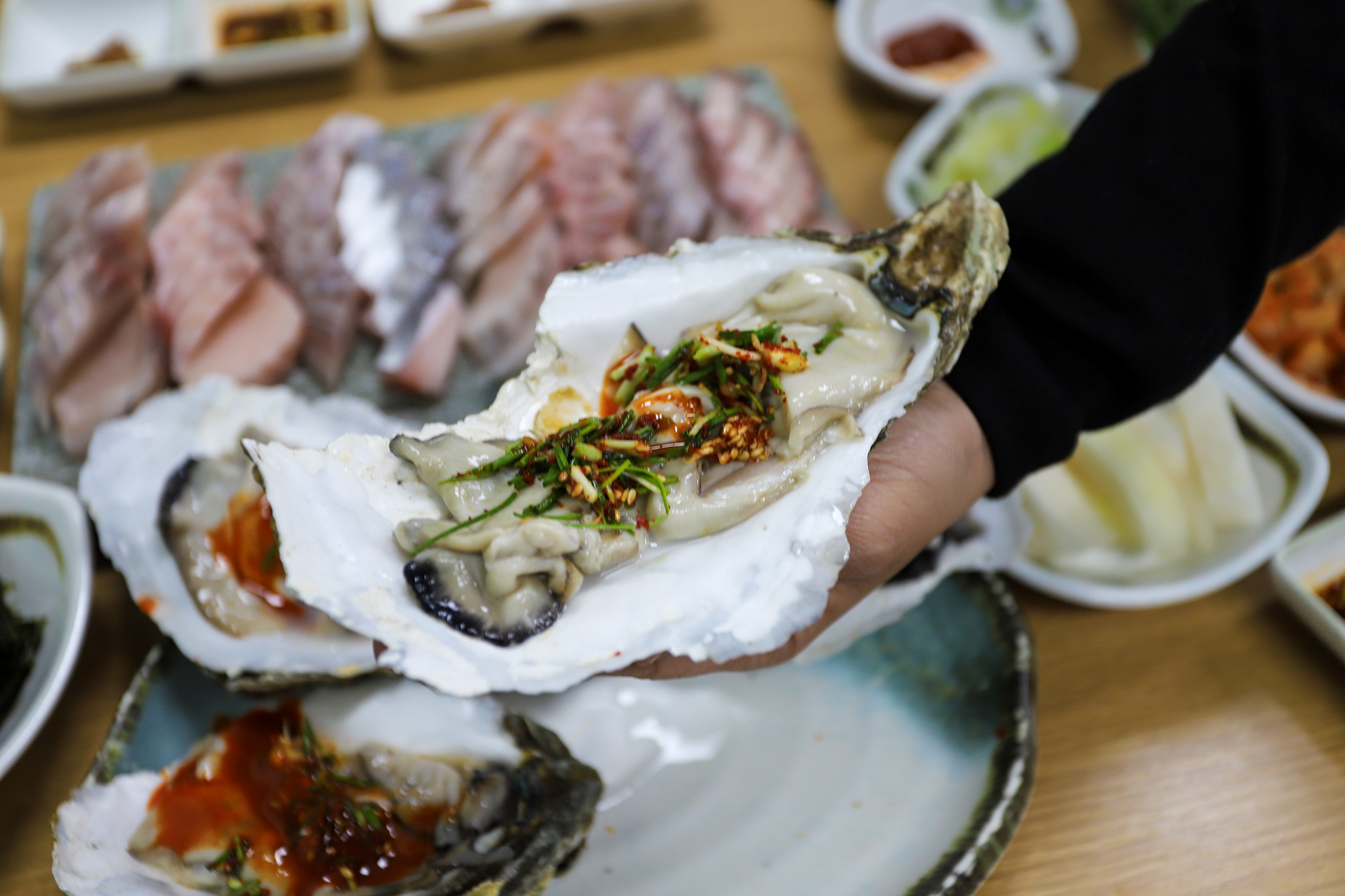 남해바다 벚굴
