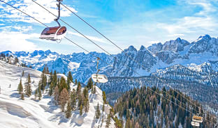 2월, 겨울 알프스 스키