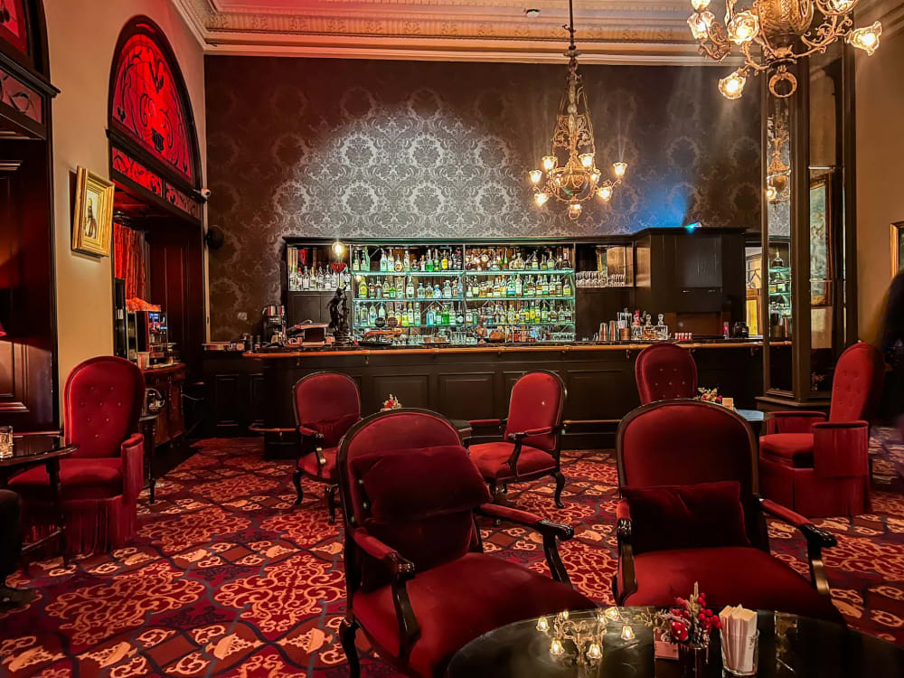 The Orient Bar inside the Pera Palace Hotel in Istanbul Turkey