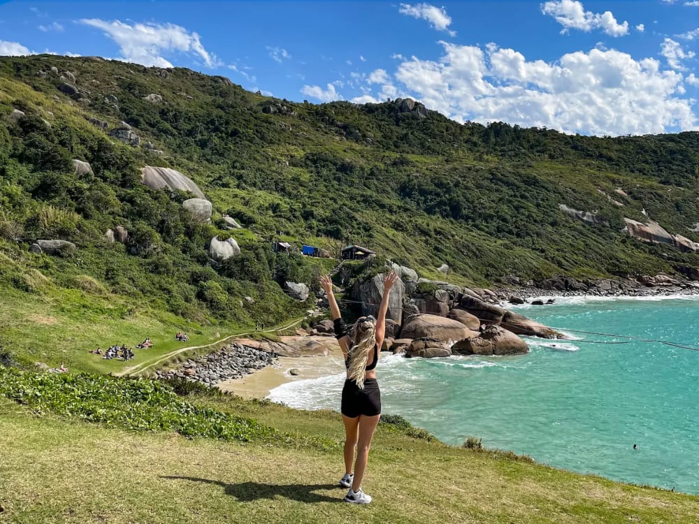 Gravatá Beach (Praia do Gravatá) on Santa Catarina Island in Florianópolis Brazil