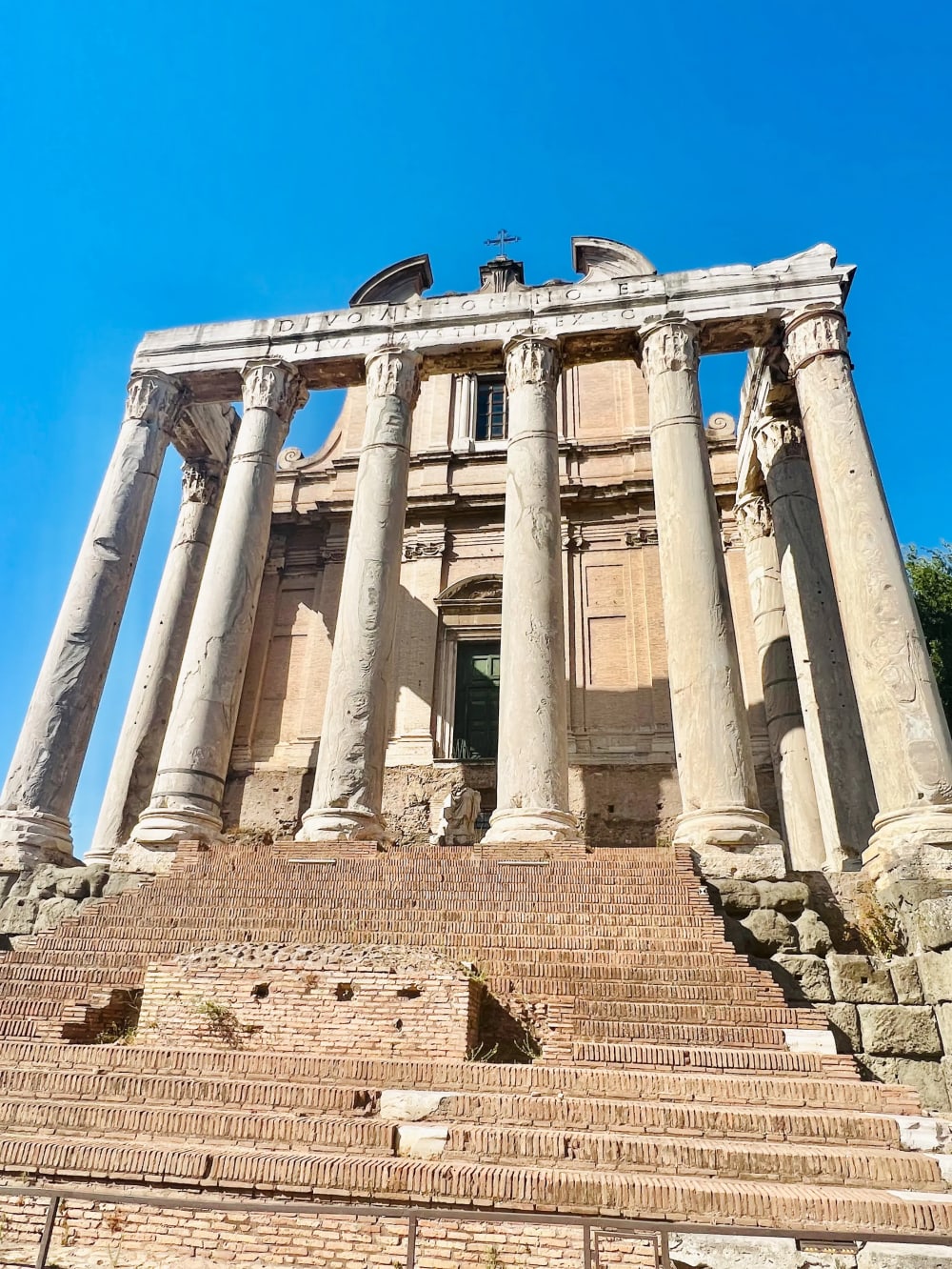 A monument at the Roman Forum in Italy