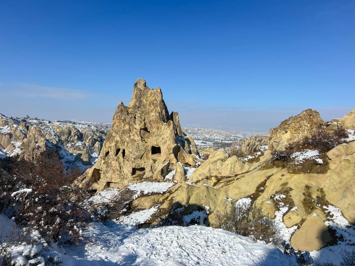 Fairy chimney at Göreme open air museum in Cappadocia Turkey