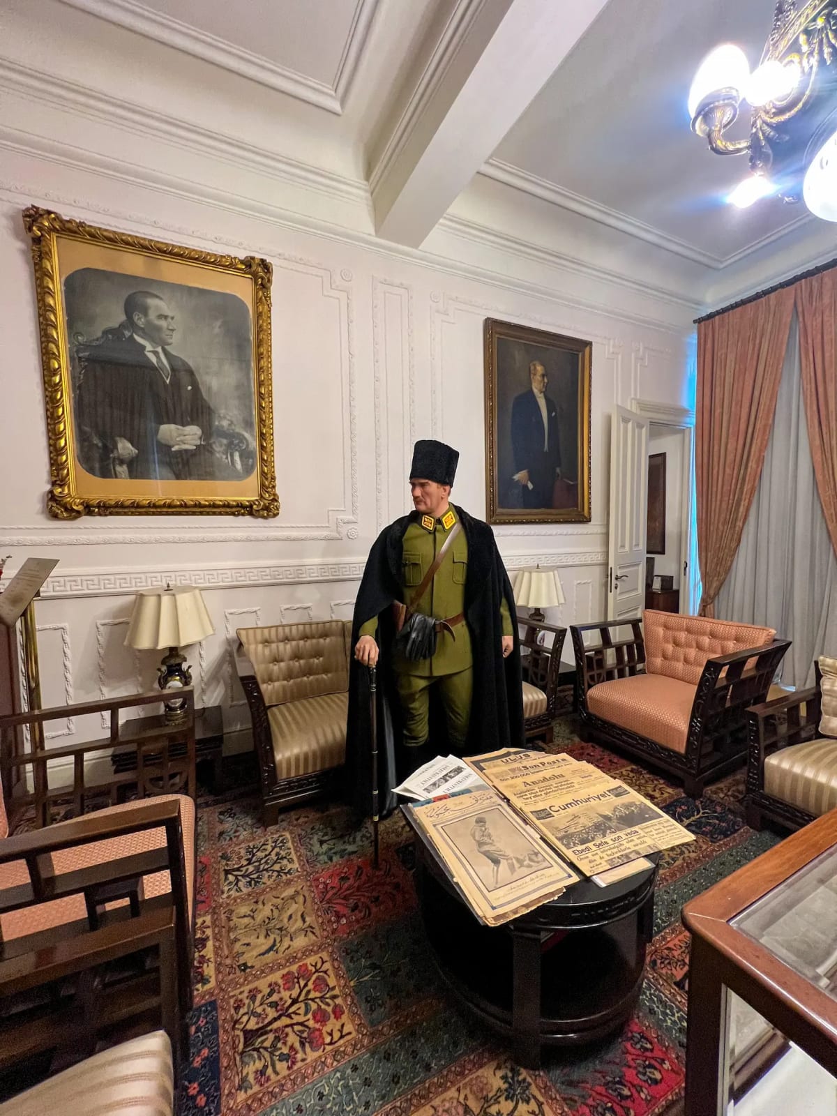 The Mustafa Kemal Atatürk museum in room 101 of the Pera Palace Hotel in Istanbul Turkey