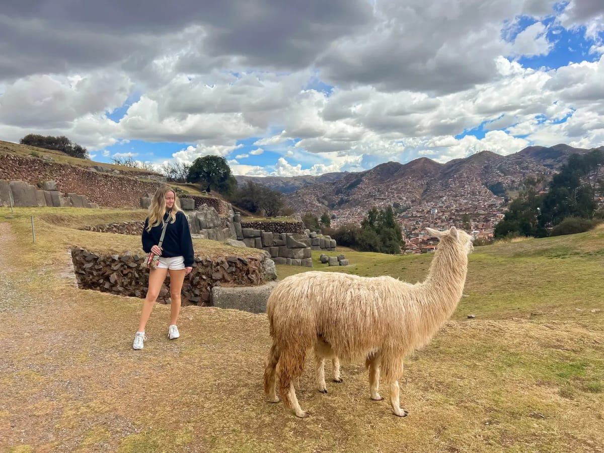 Saqsaywaman ancient ruins in Cusco, Peru