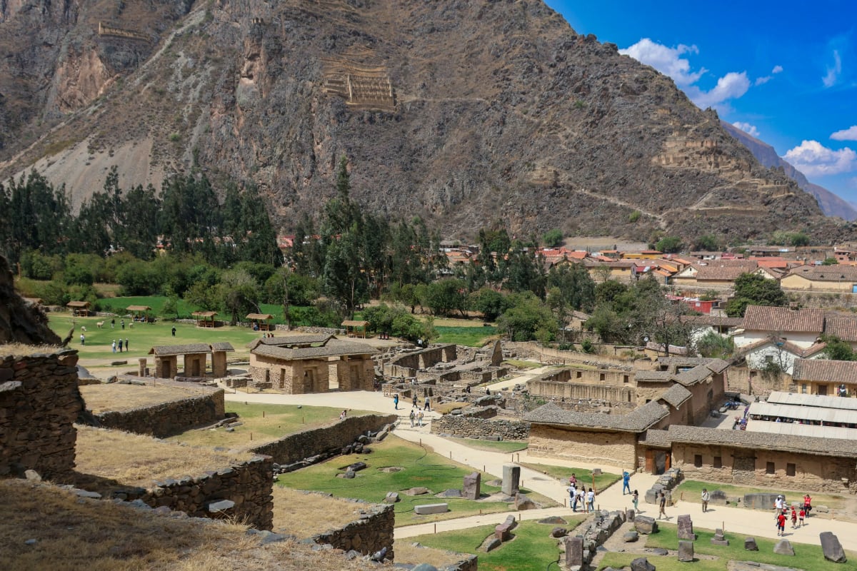 Ollantaytambo Archaeological Site in the Sacred Valley of Peru
