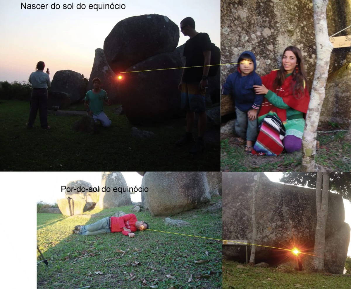 Equinox Sunset at Trilha Do Dolmen Da Oração on Santa Catarina Island in Florianópolis Brazil