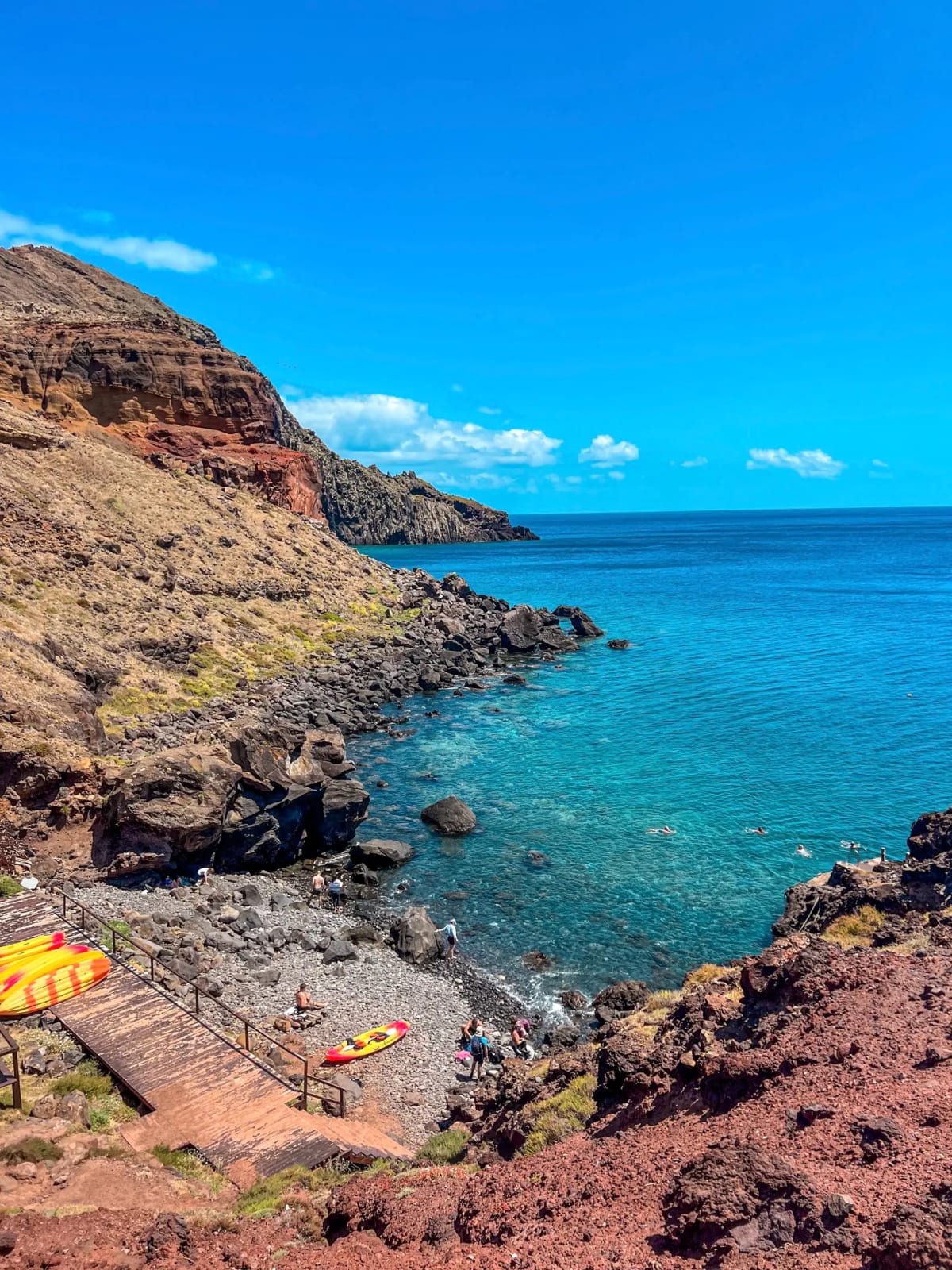 Madeira Island's Sardine Beach at PR8 Vereda da Ponta de São Lourenço hiking trail