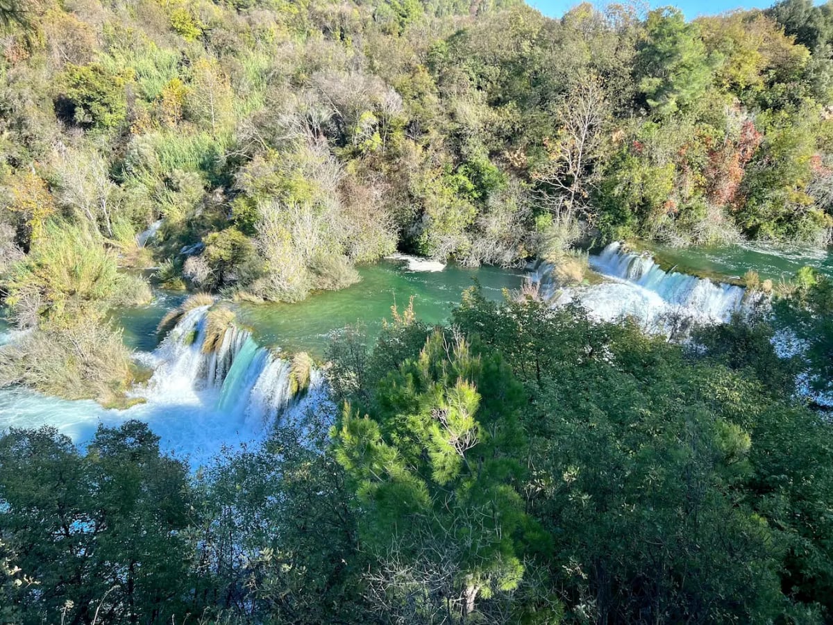 Upper cascades of Skradinski Buk waterfall at Krka National Park in Croatia