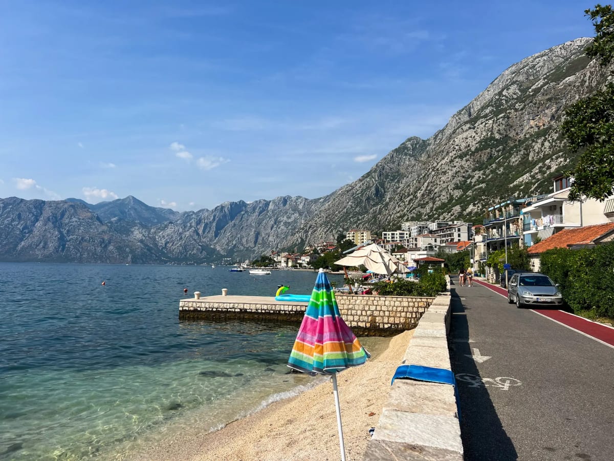 Coastline of Kotor and Dobrota Montenegro