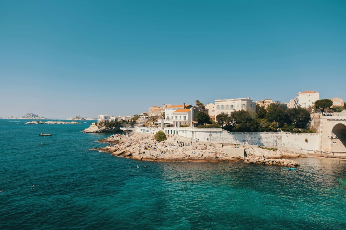 Coastline of Marseille, France
