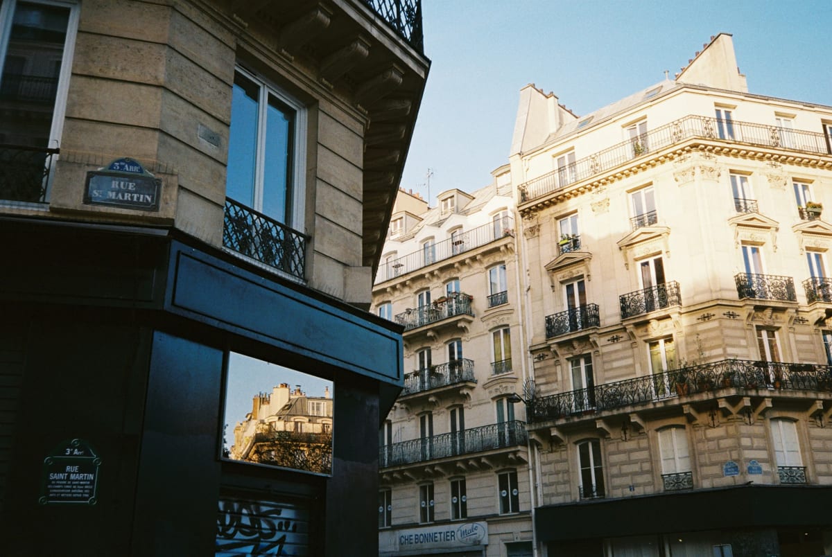 The neighborhood of Le Marais in Paris, France