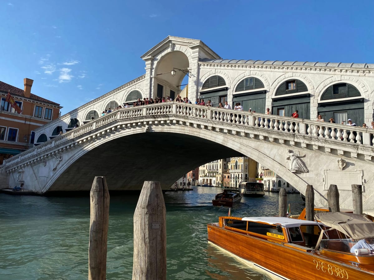 The Rialto Bridge over the Grand Canal
