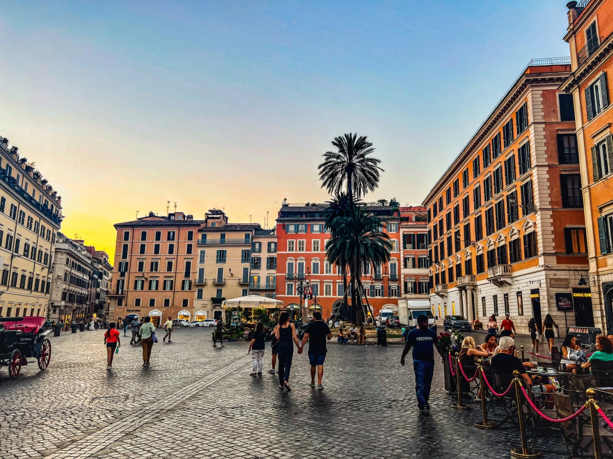 The Spanish Square in Rome