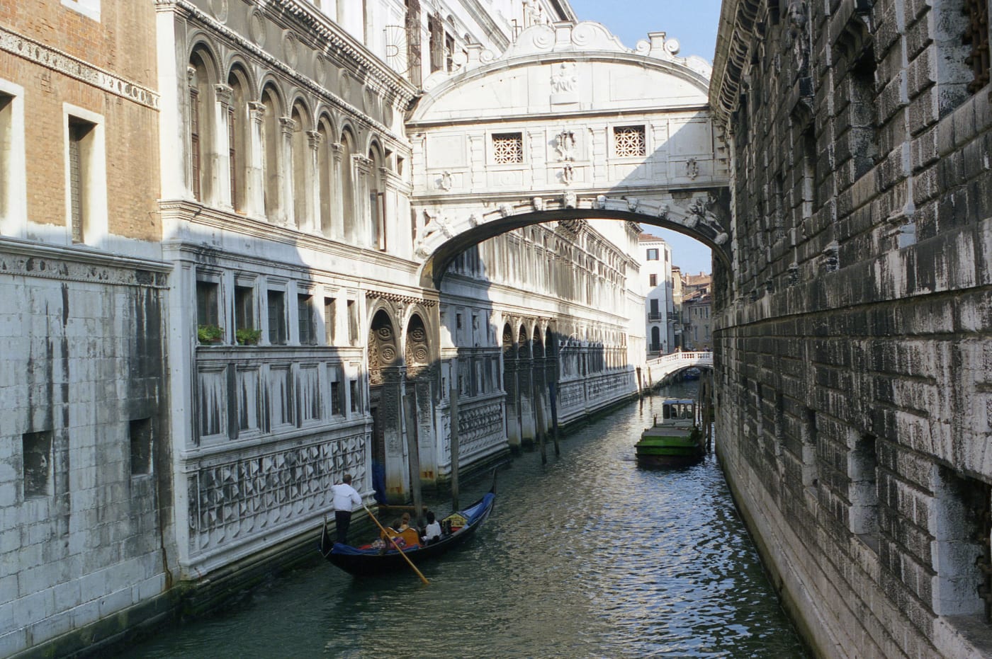 The 'Bridge of Sighs' in Venice, Italy