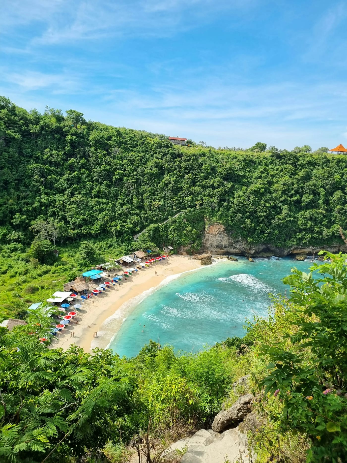 Cliffside views on Nusa Penida in Indonesia
