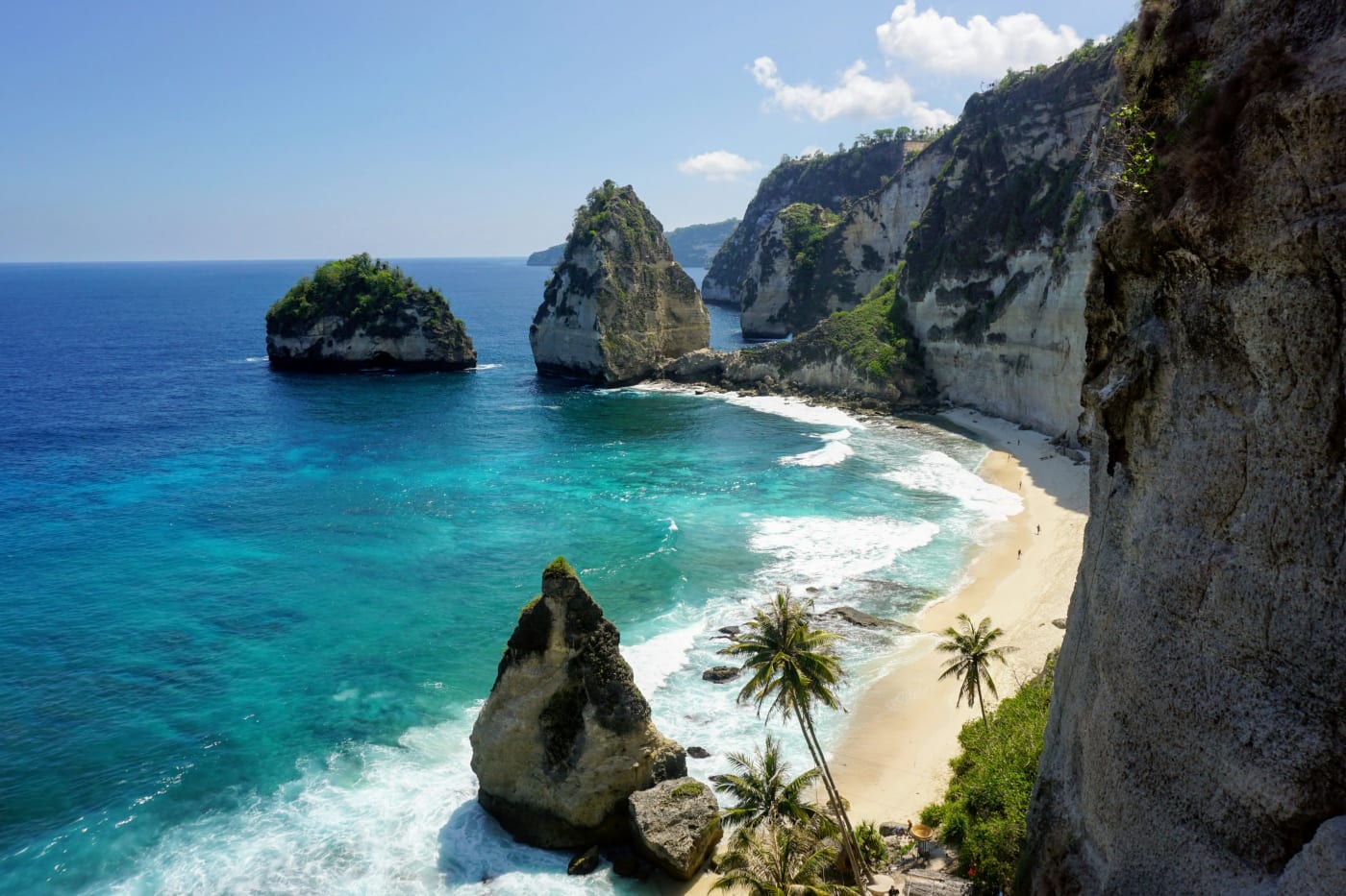 Kelingking Beach on Nusa Penida in Bali, Indonesia