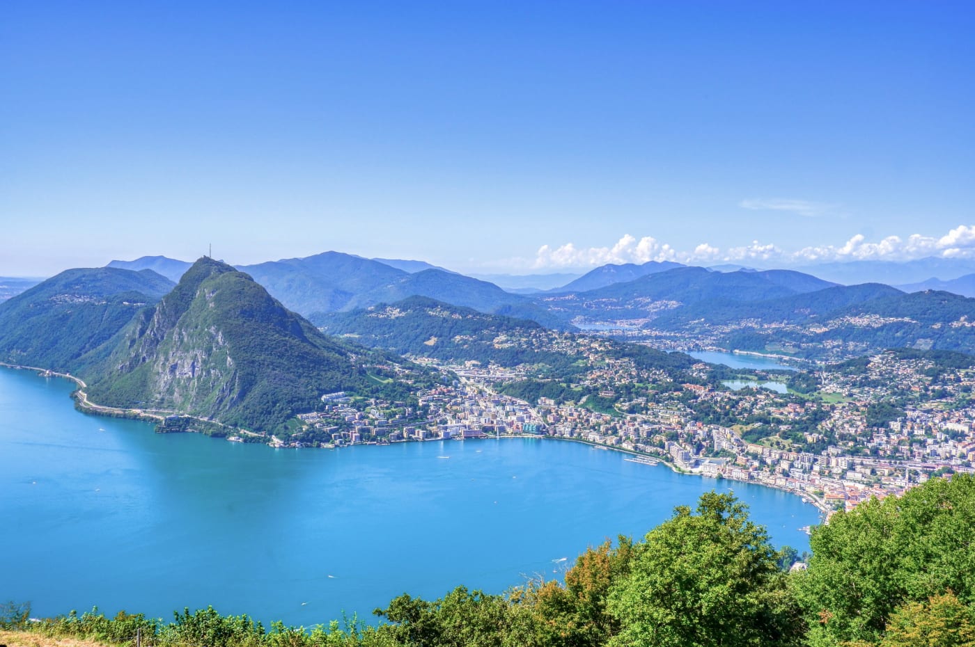 Views from Monte Brè in Lugano, Switzerland