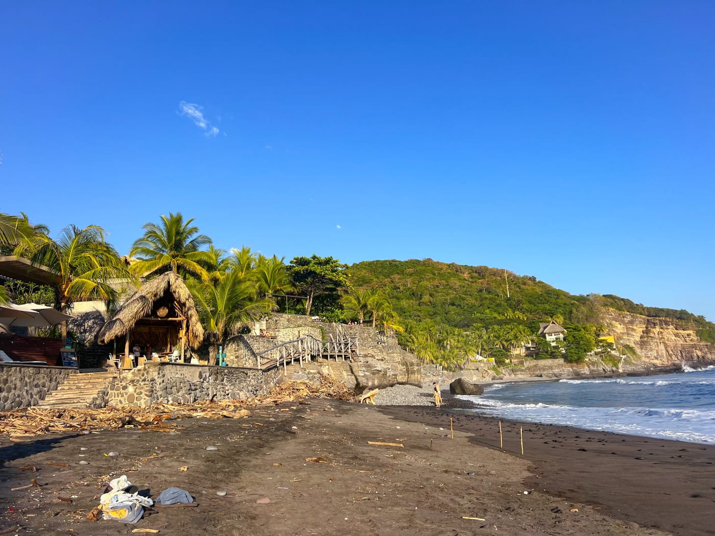 Coastline of El Tunco in Surf City, El Salvador