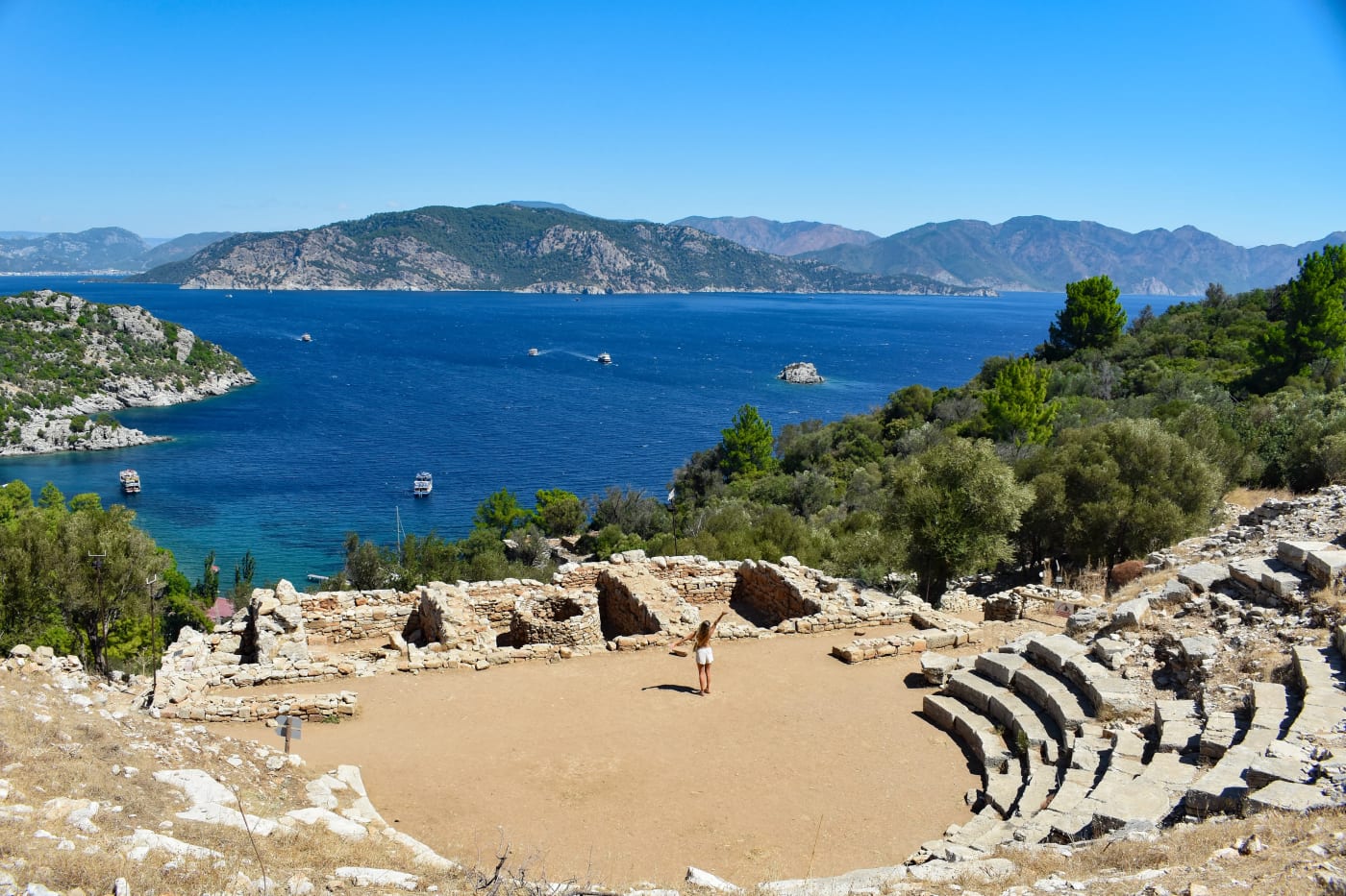 Amos Antik Kenti in Marmaris, Turkey