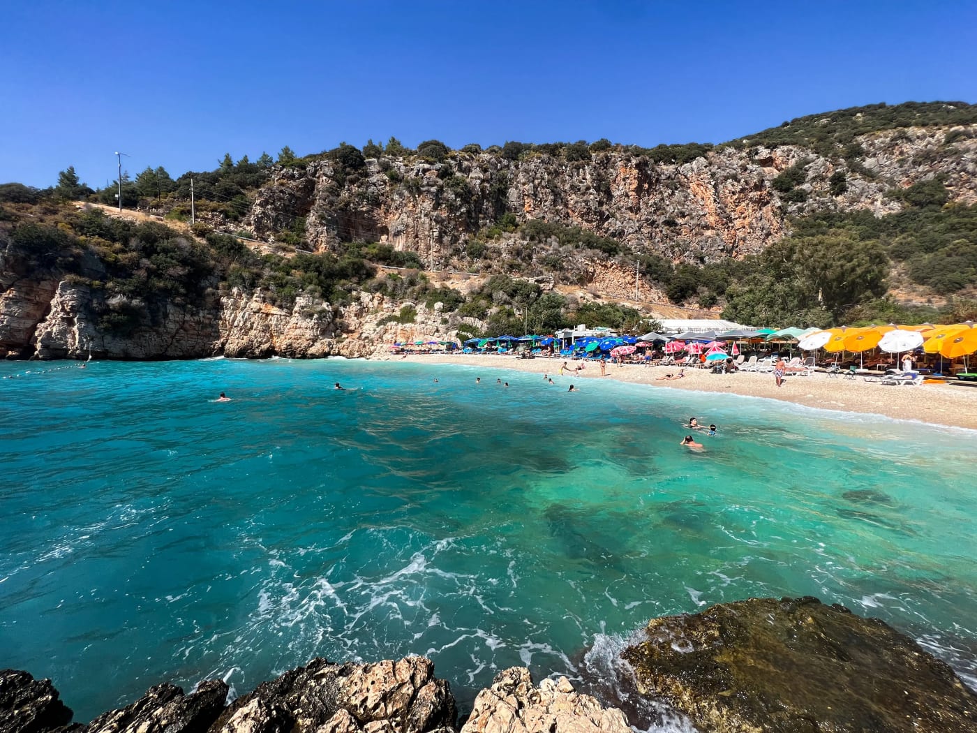 Kaputaş Beach in Kaş, Turkey