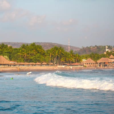 El Tunco beach in Surf City, El Salvador