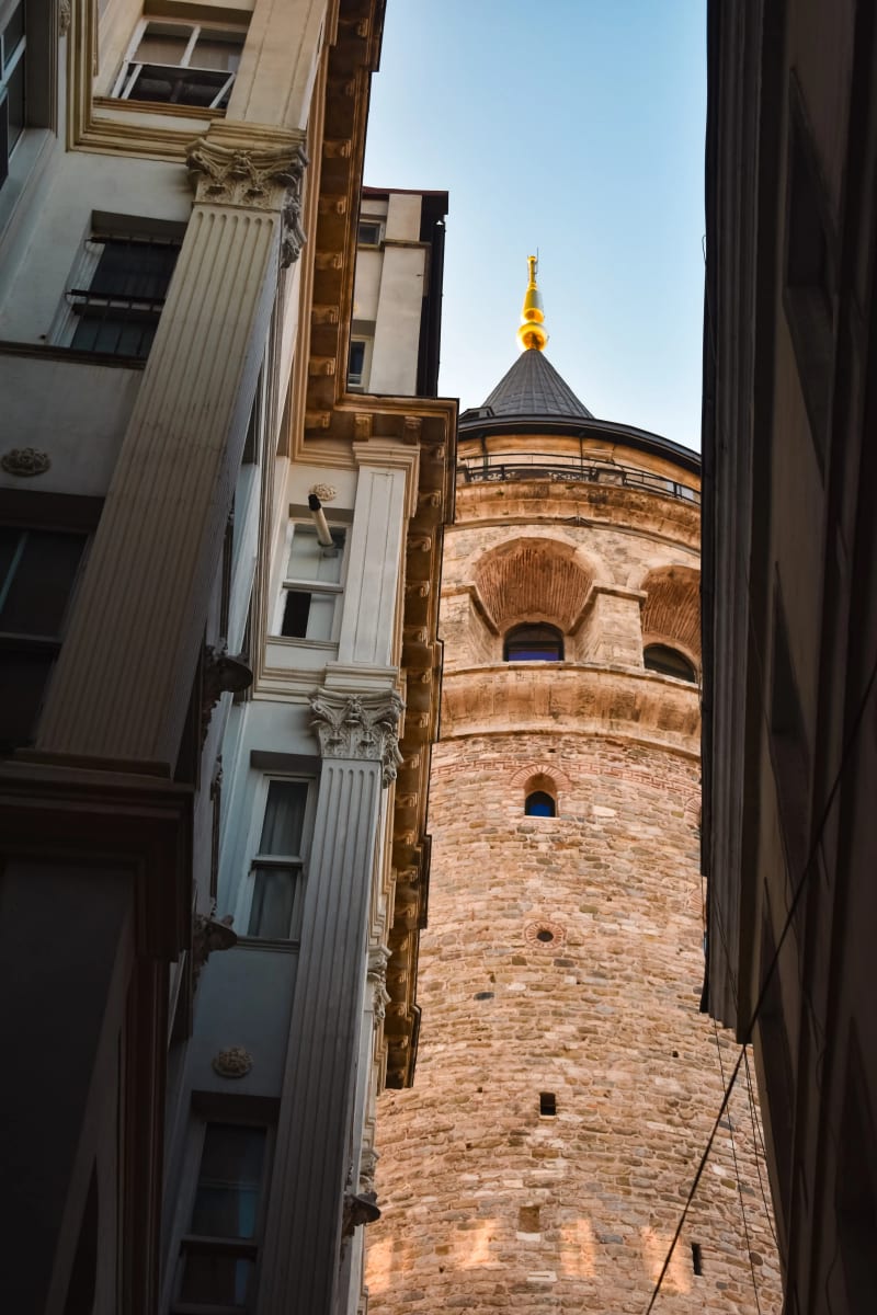 The Galata tower in Istanbul, Turkey
