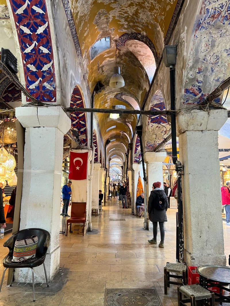 Old Passageway in the Grand Bazaar in Istanbul, Turkey