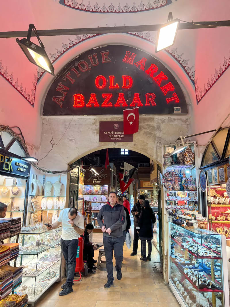 An entrance to the Grand Bazaar in the Beyazıt neighborhood of Istanbul