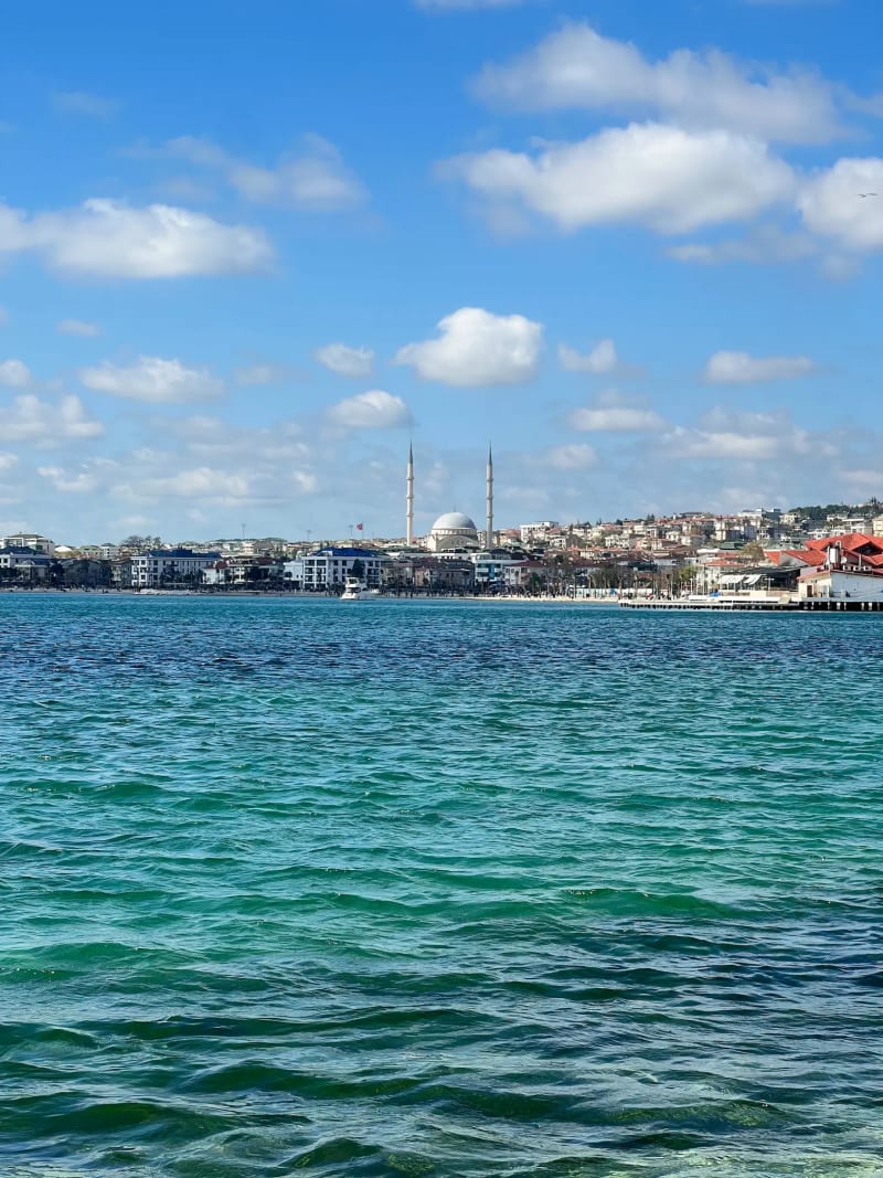 The marmara sea at Büyükçekmece Plajı in Istanbul, Turkey