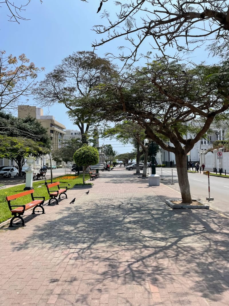 The streets of Barranco in Lima, Peru