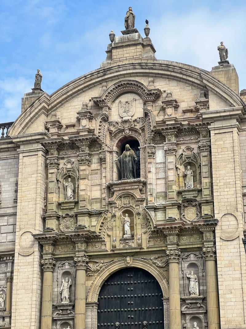 A church in the historic center of Lima, Peru