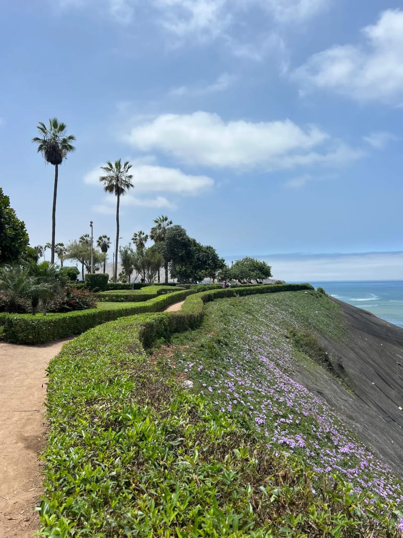 The cliffside Malecón in Barranco, in Lima, Peru