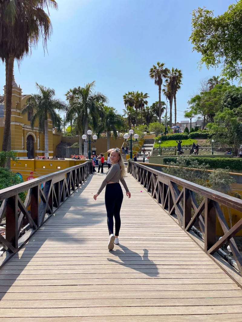 The Bridge of Sighs in the Barranco district of Lima, Peru