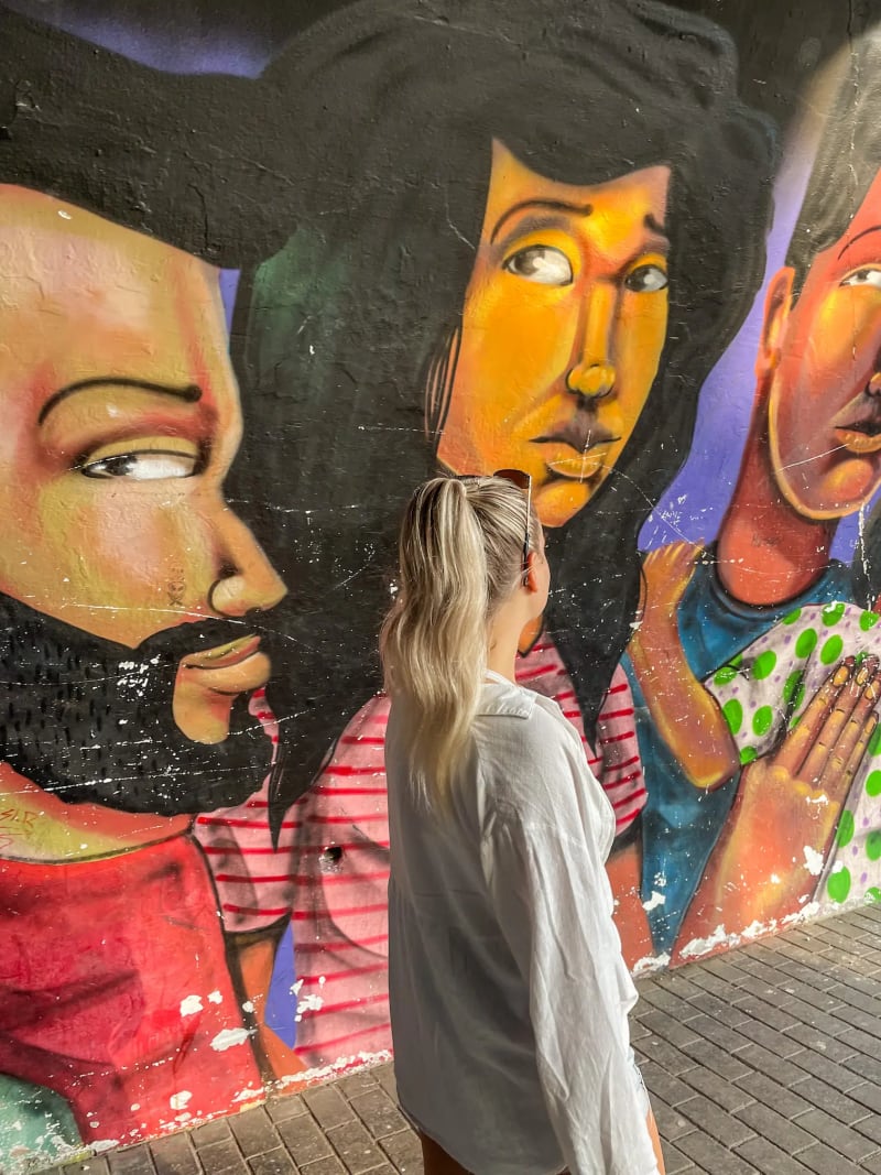 A mural in the Barranco district of Lima, Peru