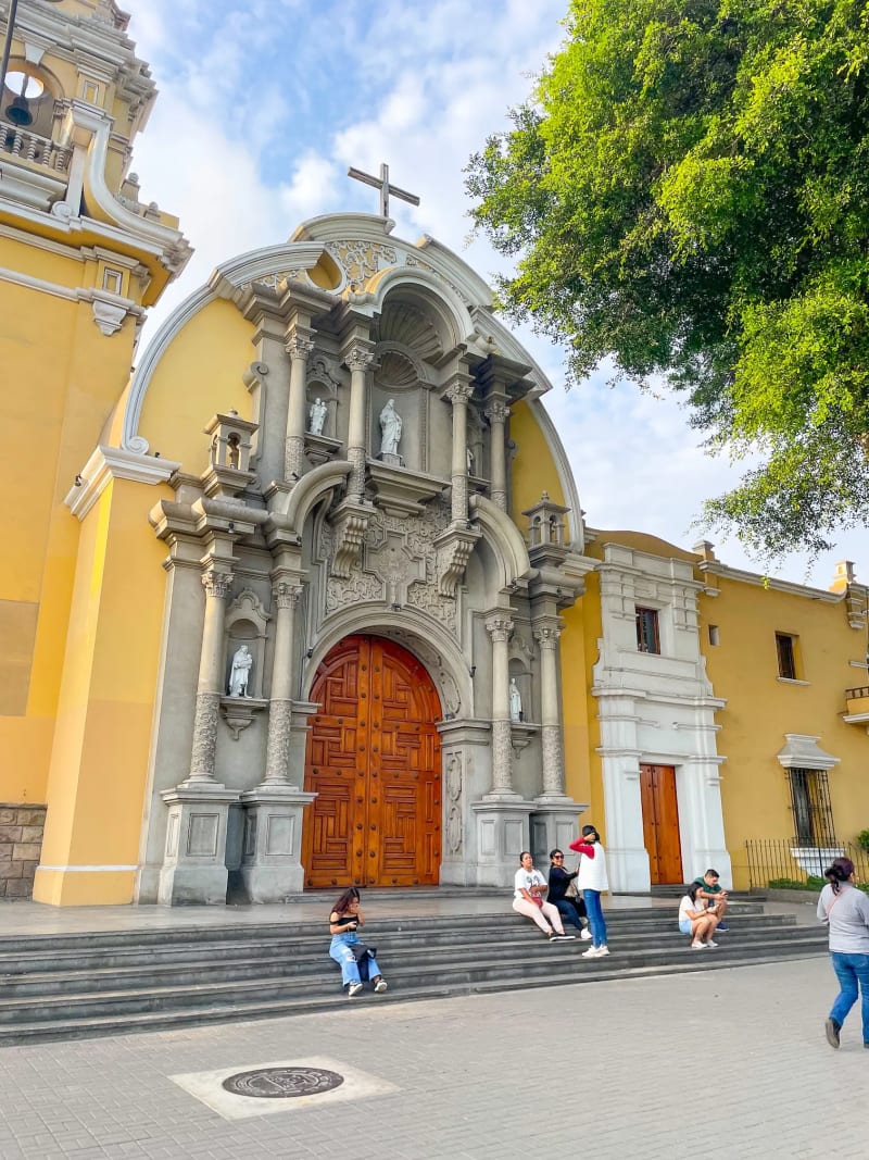 A church in the Barranco district of Lima, Peru