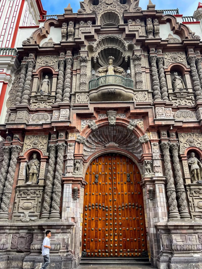 Church of La Merced in the historic center of Lima, Peru