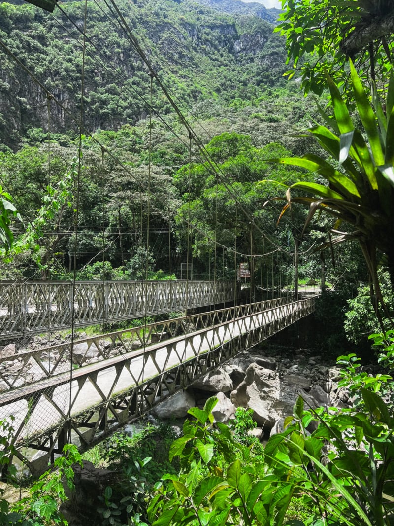 Urubamba River Bridge at the base of Machu Picchu